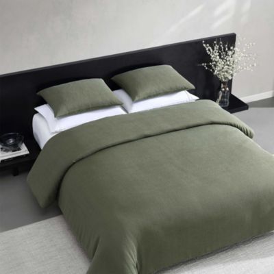 Carved Lines Matelasse Blend 3 Piece Comforter Set, Queen