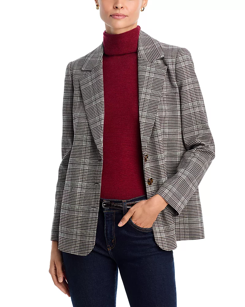 Alice and Olivia Michael Boxy Single Breasted Blazer