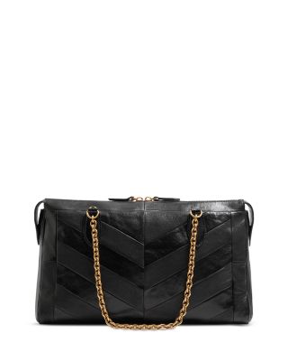 Panthea VLogo Chevron Shoulder Bag