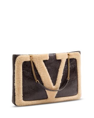 Viva Superstar Medium Shearling Shopping Shoulder Bag
