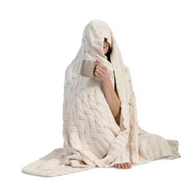 Chunky Cable Throw Blanket