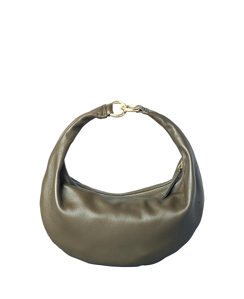 Hyer Goods 3-in-1 Small Convertible Hobo Crescent Ring Bag In Green