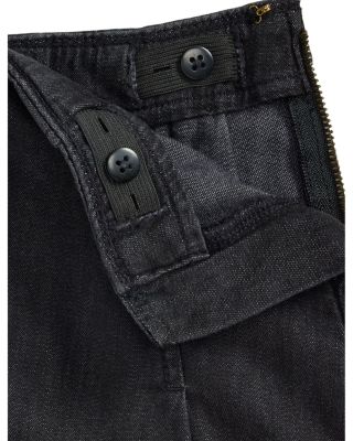 Girls' Pleated Cotton Denim Skirt - Little Kid