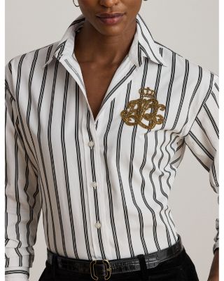 Relaxed Fit Striped Cotton Shirt