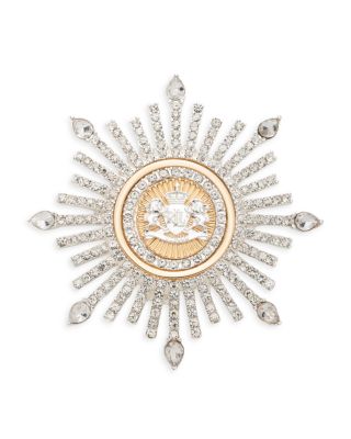 Crystal Crest Burst Pin 