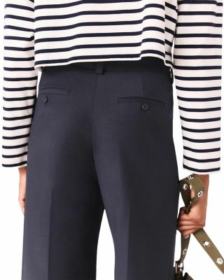 Chain Embellished Suit Trousers