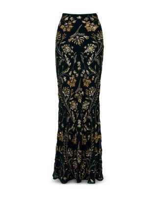 Medina Sequin Floral Maxi Skirt