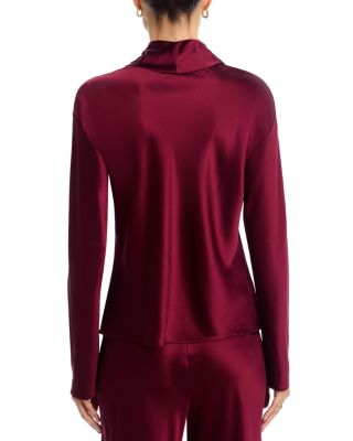 Barb Long Sleeve Cowlneck Top