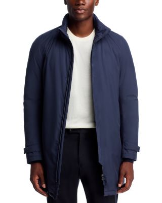 Functional Wardrobe Waterproof Down Overcoat with Hidden Hood