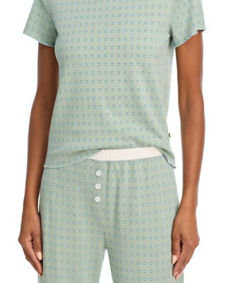 Baby Jean Long Pajama Set in Iceberg Hearts