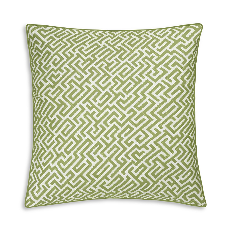 Matouk Gabriel Quilted Euro Sham In Green