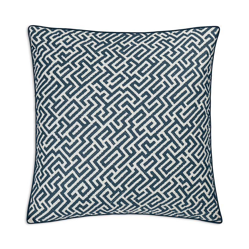 Matouk Gabriel Quilted Euro Sham In Blue