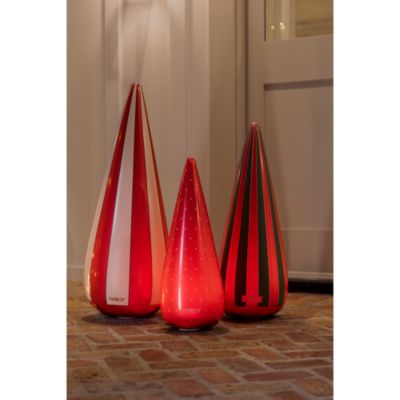 Light Up Inflatable Holiday Tree Cones, Set of 3