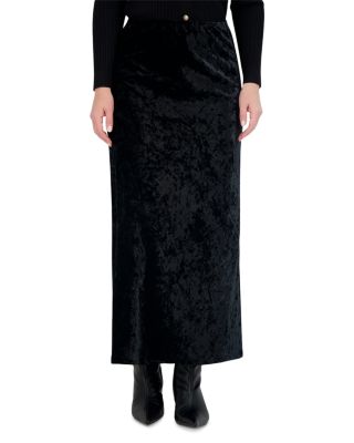 Velvet Straight Skirt