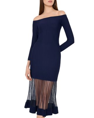 Off-the-Shoulder Midi Dress