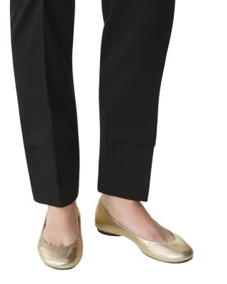  Women&#39;s The Ballerina Flat In Metallic Leather