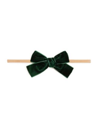 Girls' Velvet Bow Christmas Headband - Baby