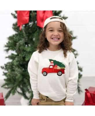 Boys&#39; Christmas Truck Patch Sweatshirt - Baby, Little Kid