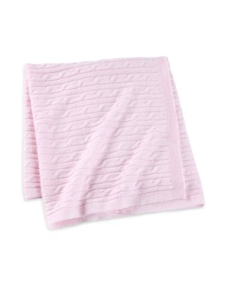 Unisex Cable Knit Cashmere Baby Blanket