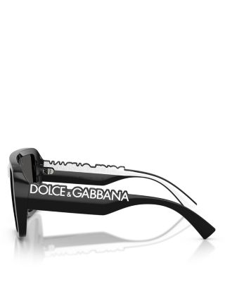 Rectangular Shield Sunglasses, 134mm