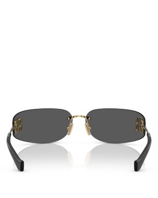 Rectangular Sunglasses, 75mm