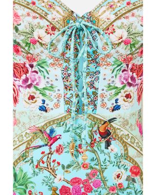 Lace Up Underwire One Piece Swimsuit