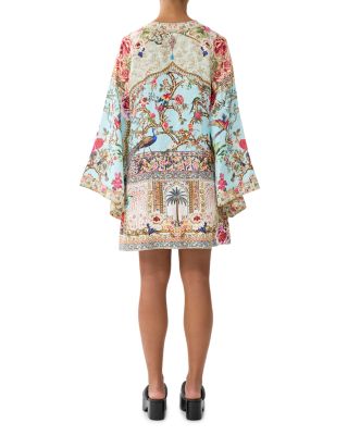 Deep V Neck Linen Swim Cover-Up Dress