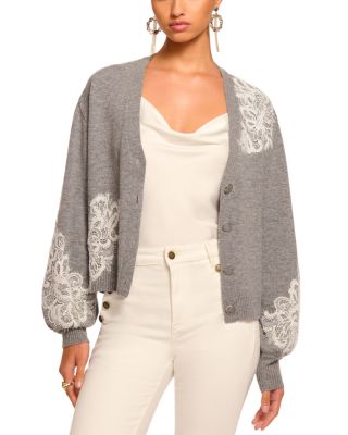 Perry Wool &amp; Cashmere V Neck Cardigan Sweater