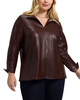 Agnes Faux Leather Shirt