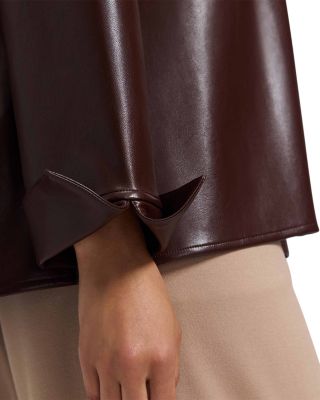 Agnes Faux Leather Shirt