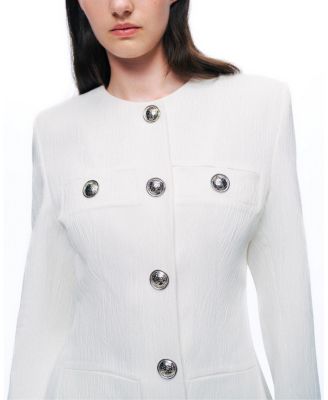 Padded Shoulder Mini Dress