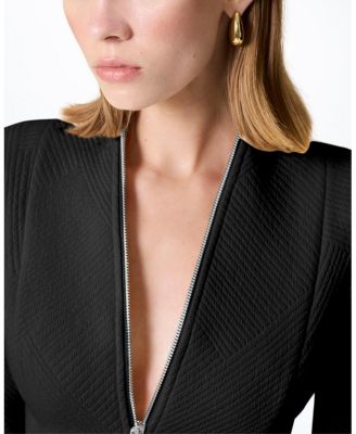  Zipper Detailed Blouse