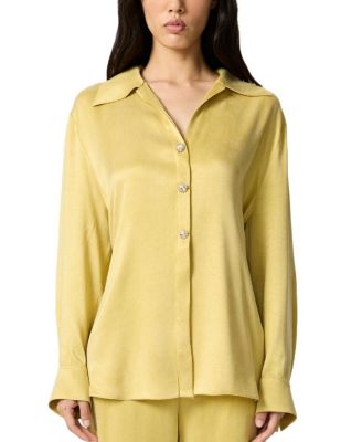  Belted Shirt with Statement Buttons