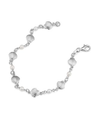 Sterling Silver Ocean Treasures Station Bracelet