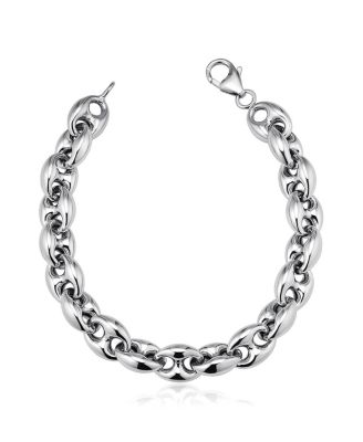 Sterling Silver Chunky Mariner Bracelet
