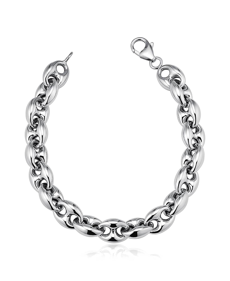 Oradina Sterling Silver Chunky Mariner Bracelet