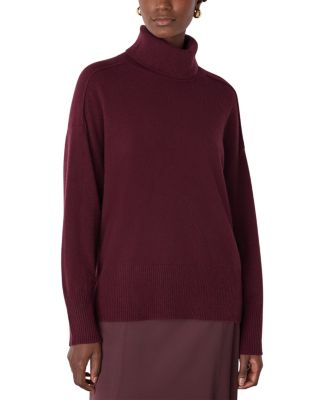 Cashmere Seam Roll Neck Knit Sweater