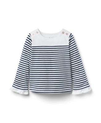 Girls' Striped Bell Sleeve Top - Baby, Little Kid, Big Kid