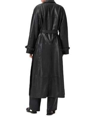 Reed Leather Trench Coat
