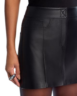 Faux Leather Mini Skirt