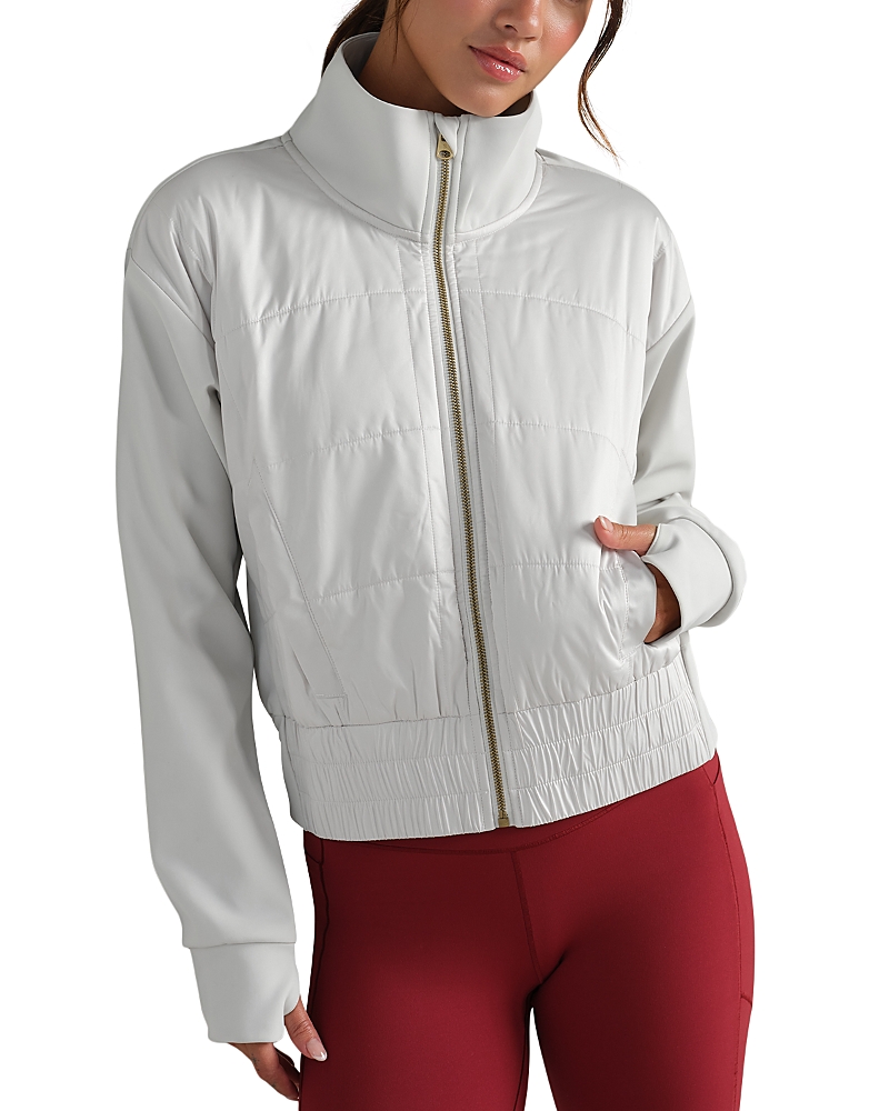 Rhone Chalet Quilted Water Repellent Jacket In White