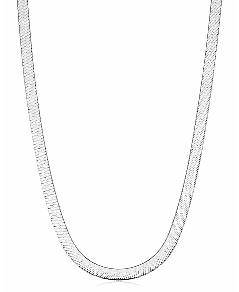 Oradina Sterling Silver Mirage Herringbone Choker