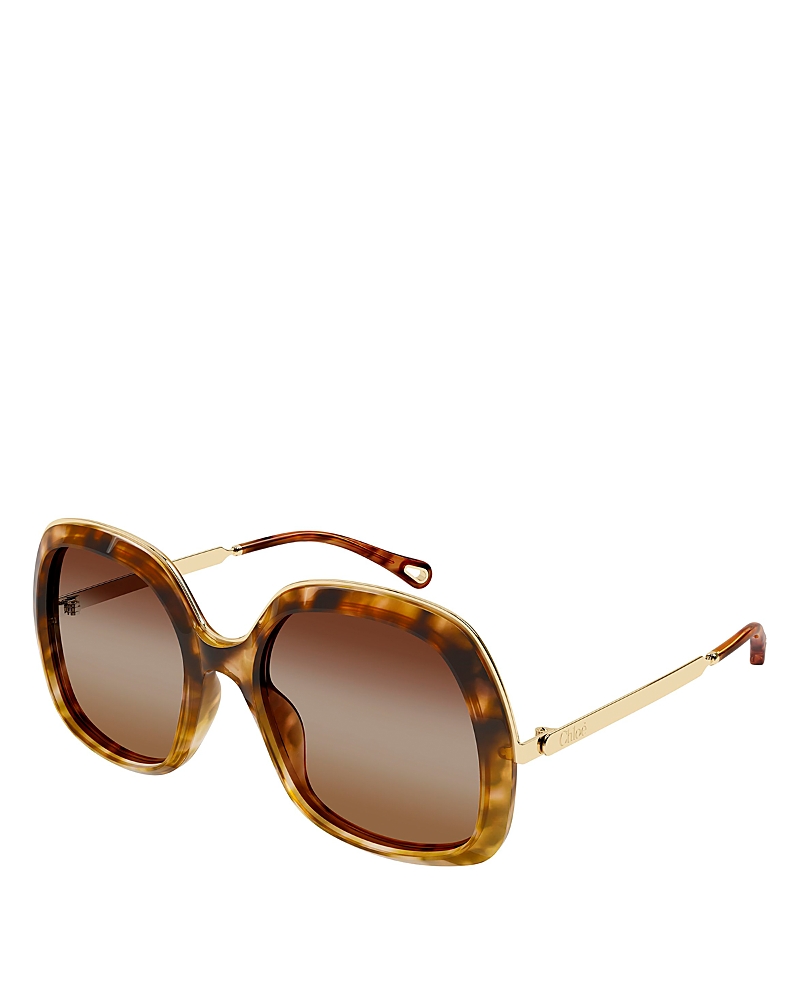 Chloe Square Sunglasses, 56mm
