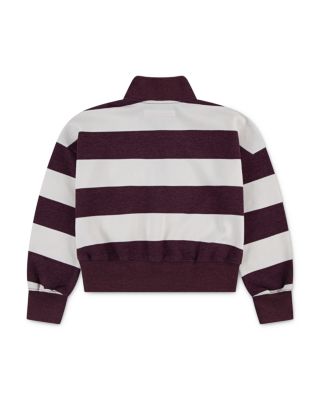Girls' Quarter Zip Preppy Pullover Sweatshirt - Little Kid, Big Kid