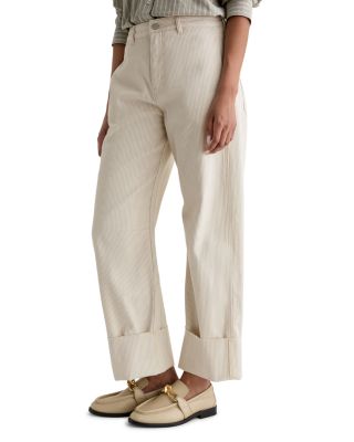 Mercer High Rise Barrel Leg Jeans in Blush Canvas