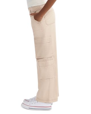 Girls' High Rise Woven Cargo Wide Leg Pants - Little Kid, Big Kid