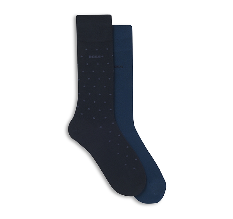 Hugo Boss Crew Socks, Pack Of 2 In Multi