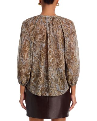 Teagan Printed Dolman Sleeve Blouse