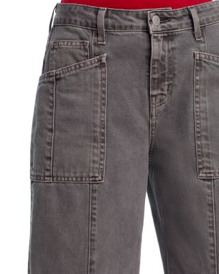 Cody High Rise Rodeo Jeans in Medium Grey