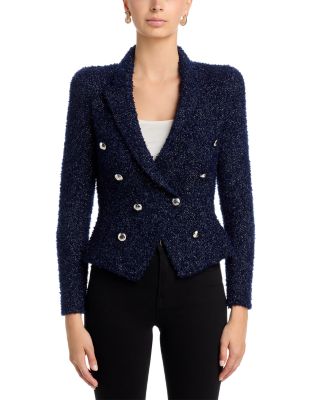 Bethany Knit Double Breasted Blazer